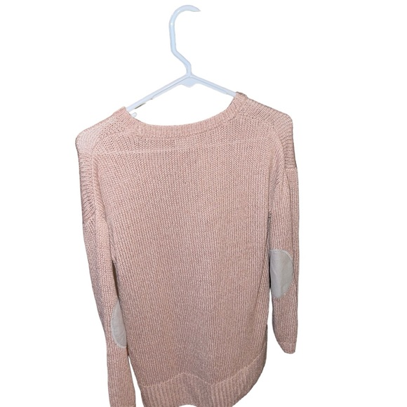 Pink knit sweater with elbow pads - Picture 5 of 5